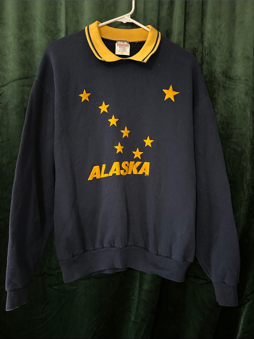 Vintage Alaska Navy & Yellow Pullover Sweatshirt